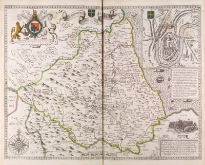 Das Bistum und die Stadt Durham, aus 